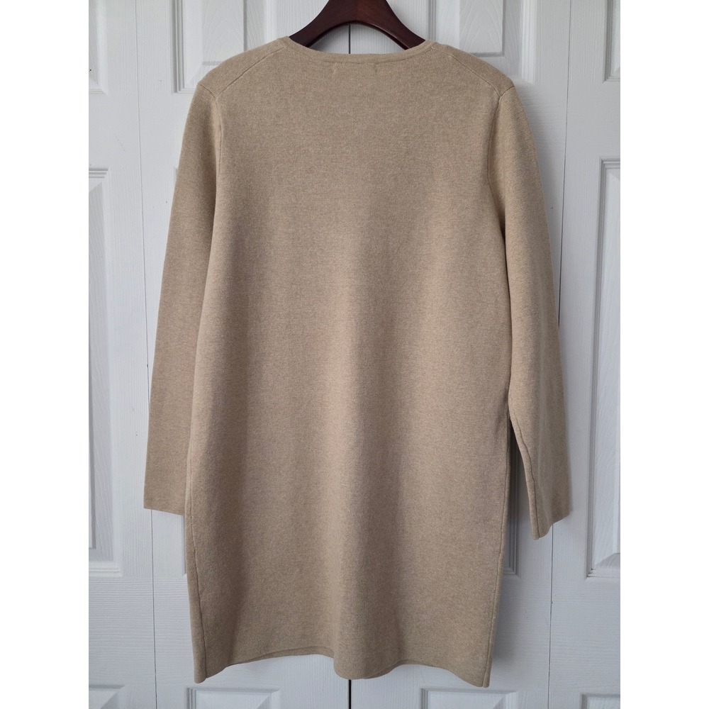 J. Crew Giselle Long‎ Sweater Blazer XS Beige Cotton NWT $168 CF095 - Picture 4 of 7